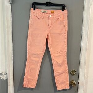 Pilcro and the‎ Letterpress Peach Straight Leg Pants Size 27